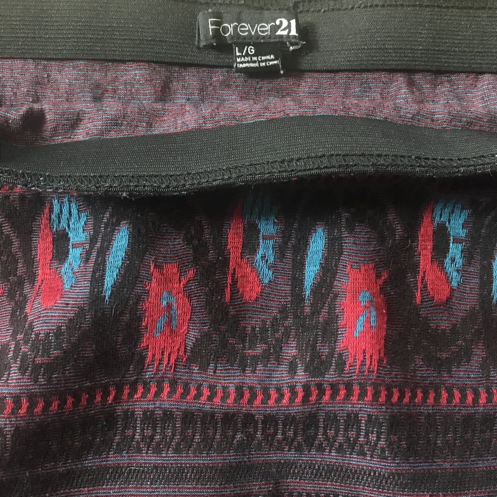 Forever 21 tribal tight mini skirt
